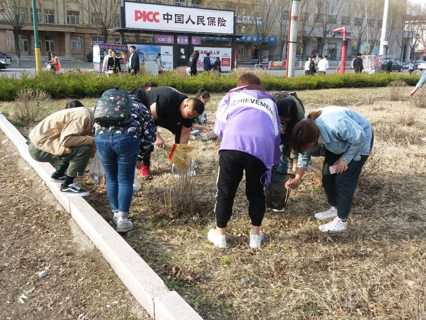 我院組織學(xué)生黨員、入黨積極分子開展義務(wù)勞動