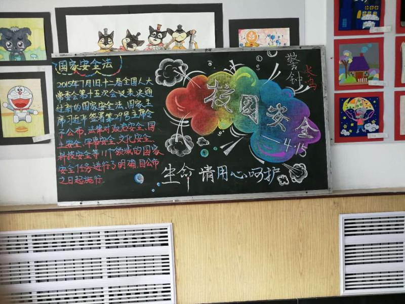 我校開展“全民國家安全教育日”_黑板報(bào)設(shè)計(jì)主題活動(dòng)